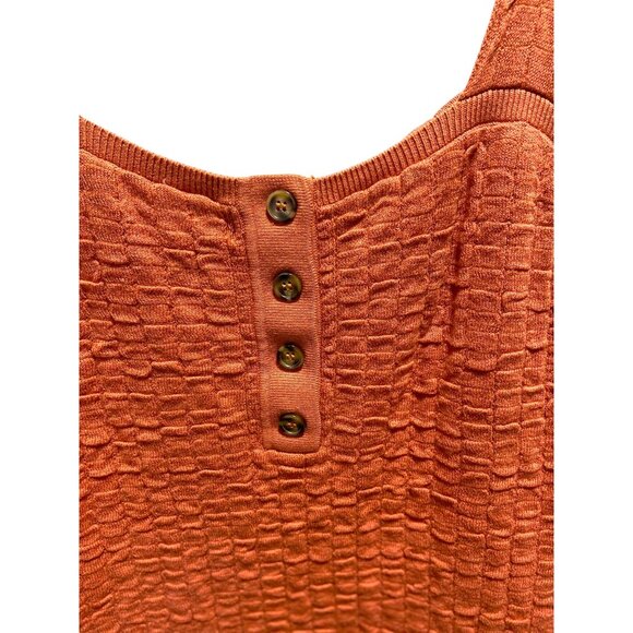 FP Beach Free People Short And Sweet Sweater Dress Terracotta Size L - Picture 10 of 11